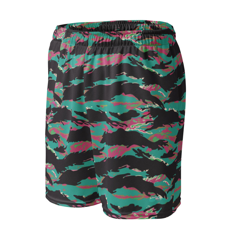 Tiger Stripe Miami CAMO Unisex Mesh Shorts