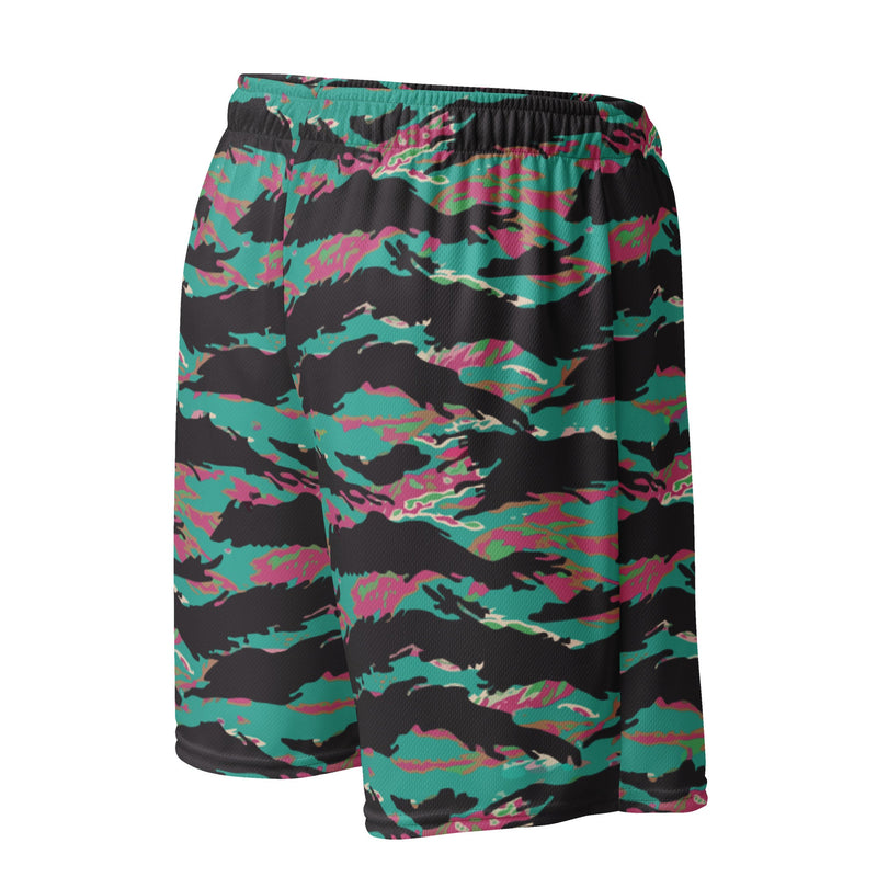 Tiger Stripe Miami CAMO Unisex Mesh Shorts