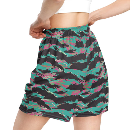 Miami Tiger Stripe CAMO Unisex mesh shorts - Mesh Shorts