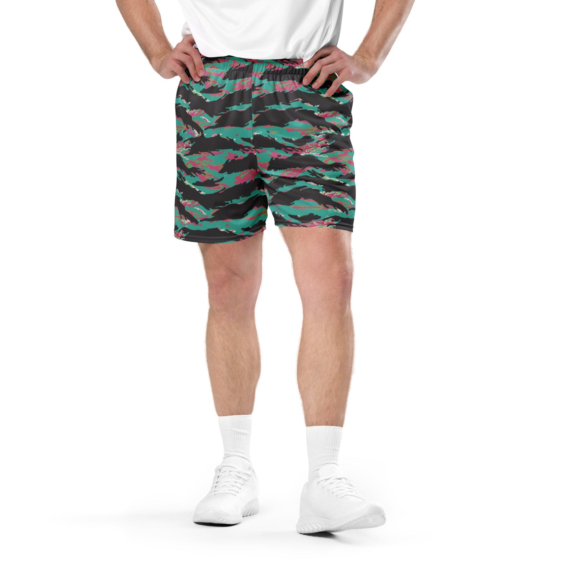 Miami Tiger Stripe CAMO Unisex mesh shorts - Mesh Shorts