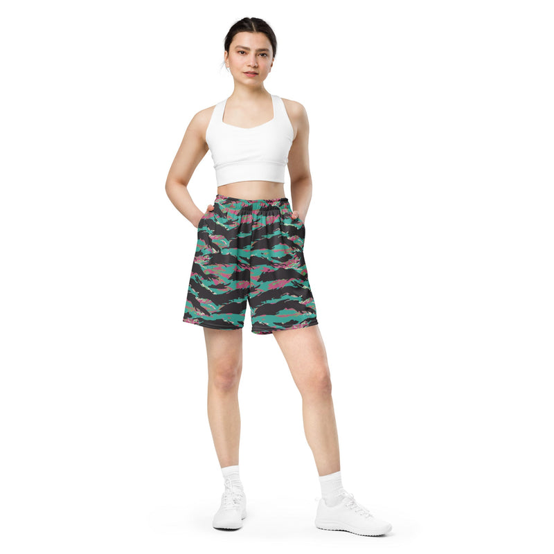 Tiger Stripe Miami CAMO Unisex Mesh Shorts