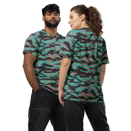 Miami Tiger Stripe CAMO unisex sports jersey - 2XS - Unisex Sports Jersey