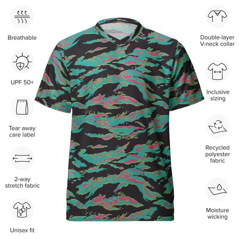Tiger Stripe Miami CAMO Unisex Sports Jersey