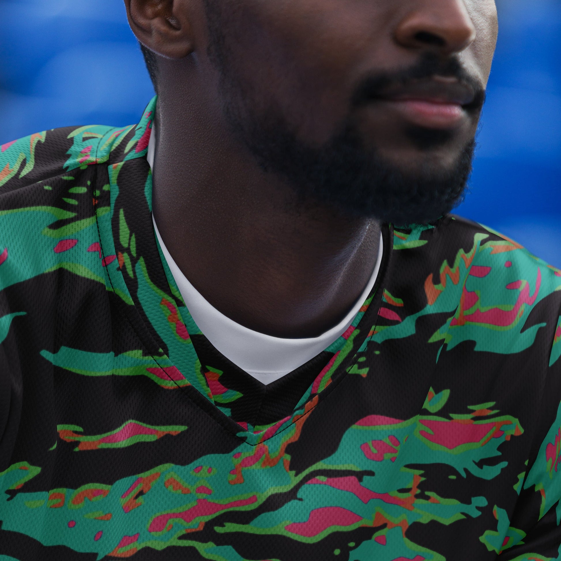 Miami Tiger Stripe CAMO unisex sports jersey - Sports Jerseys