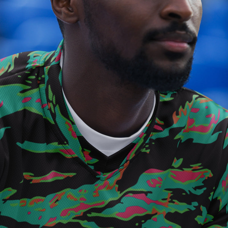 Tiger Stripe Miami CAMO Unisex Sports Jersey
