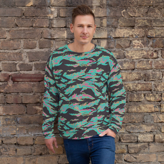 Miami Tiger Stripe CAMO Unisex Sweatshirt - XS