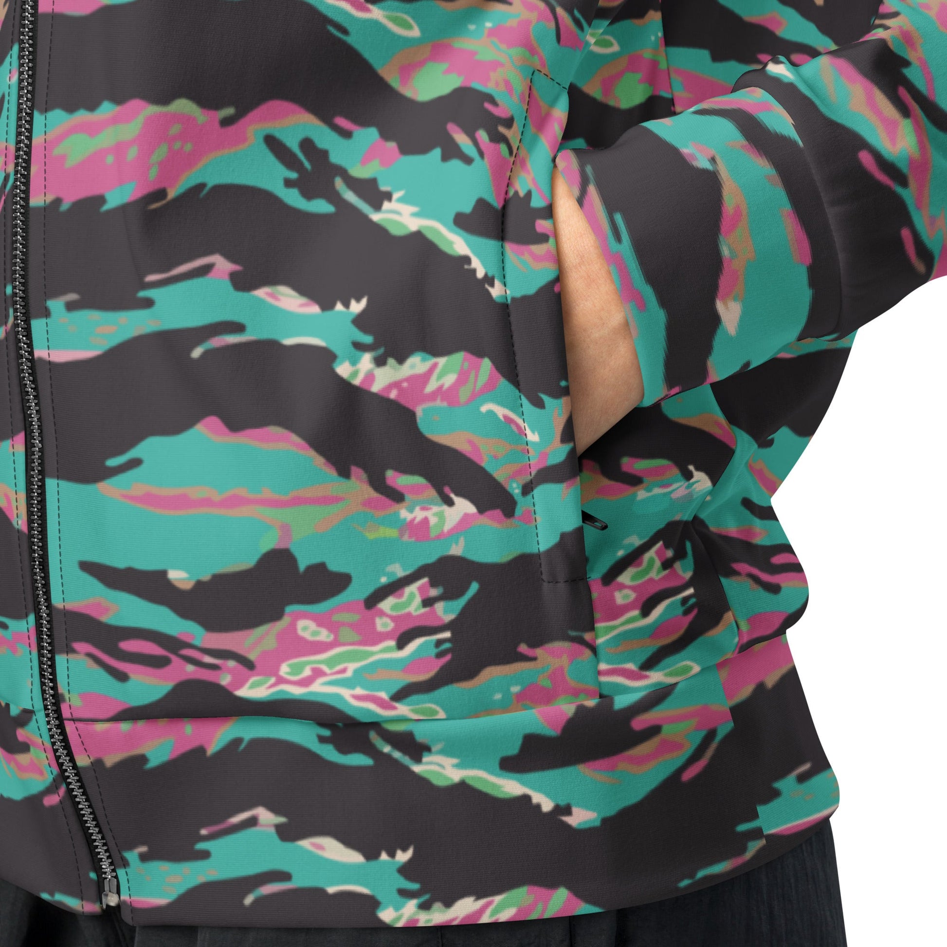 Miami Tiger Stripe CAMO Unisex track jacket - Track Jackets