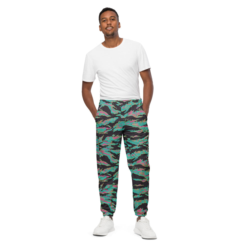 Miami Tiger Stripe CAMO Unisex track pants - XS - Track Pants