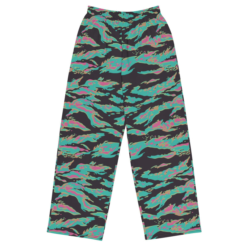 Tiger Stripe Miami CAMO Unisex Wide-Leg Leisure Pants - 2XS