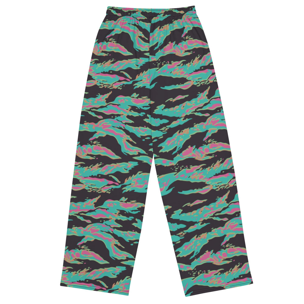 Miami Tiger Stripe CAMO unisex wide-leg pants - Unisex Wide-Leg Pants