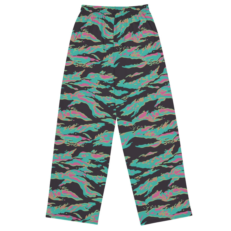 Tiger Stripe Miami CAMO Unisex Wide-Leg Leisure Pants