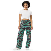 Tiger Stripe Miami CAMO Unisex Wide-Leg Leisure Pants
