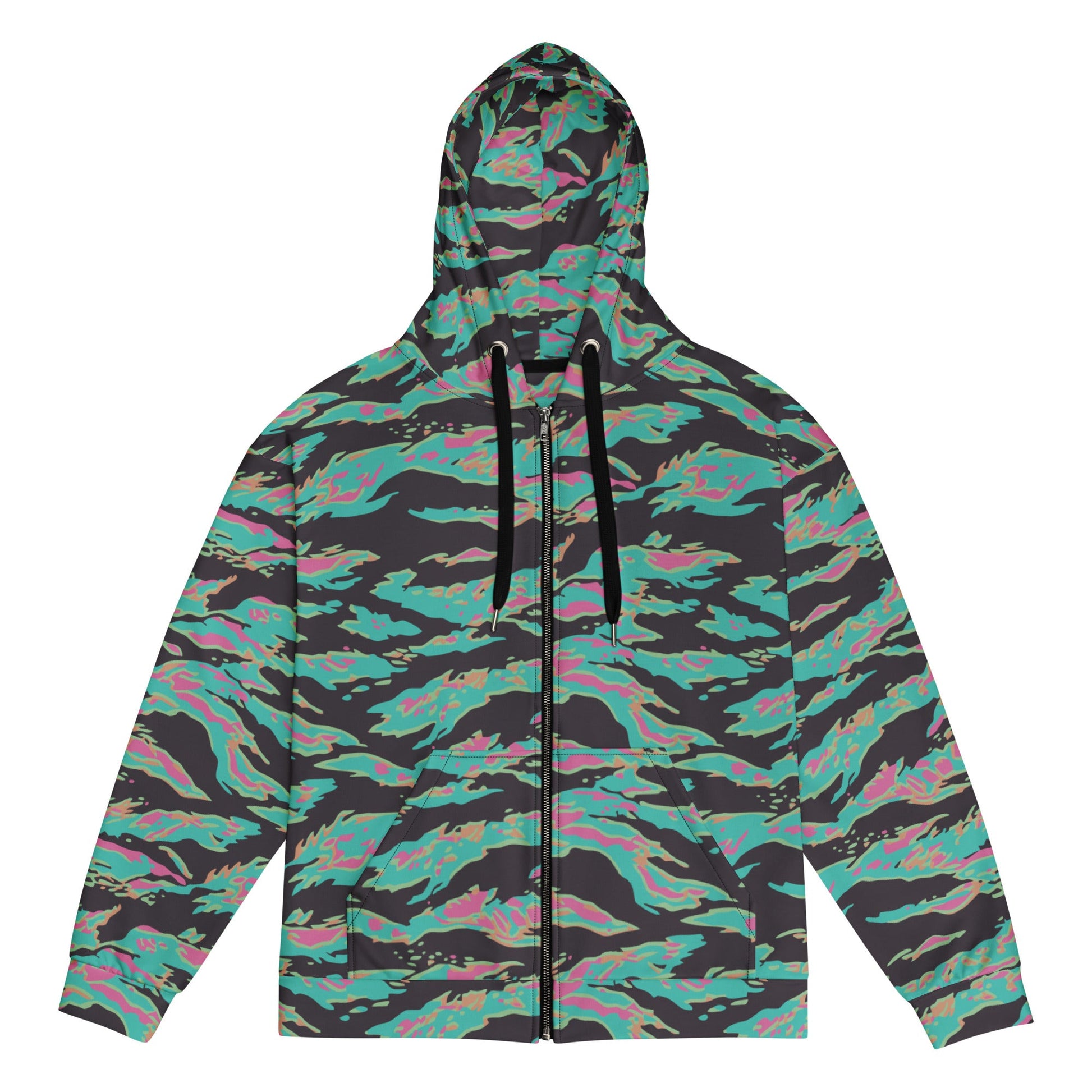 Miami Tiger Stripe CAMO Unisex zip hoodie - 2XS - Zip Hoodies