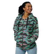 Tiger Stripe Miami CAMO Unisex Zip Hoodie