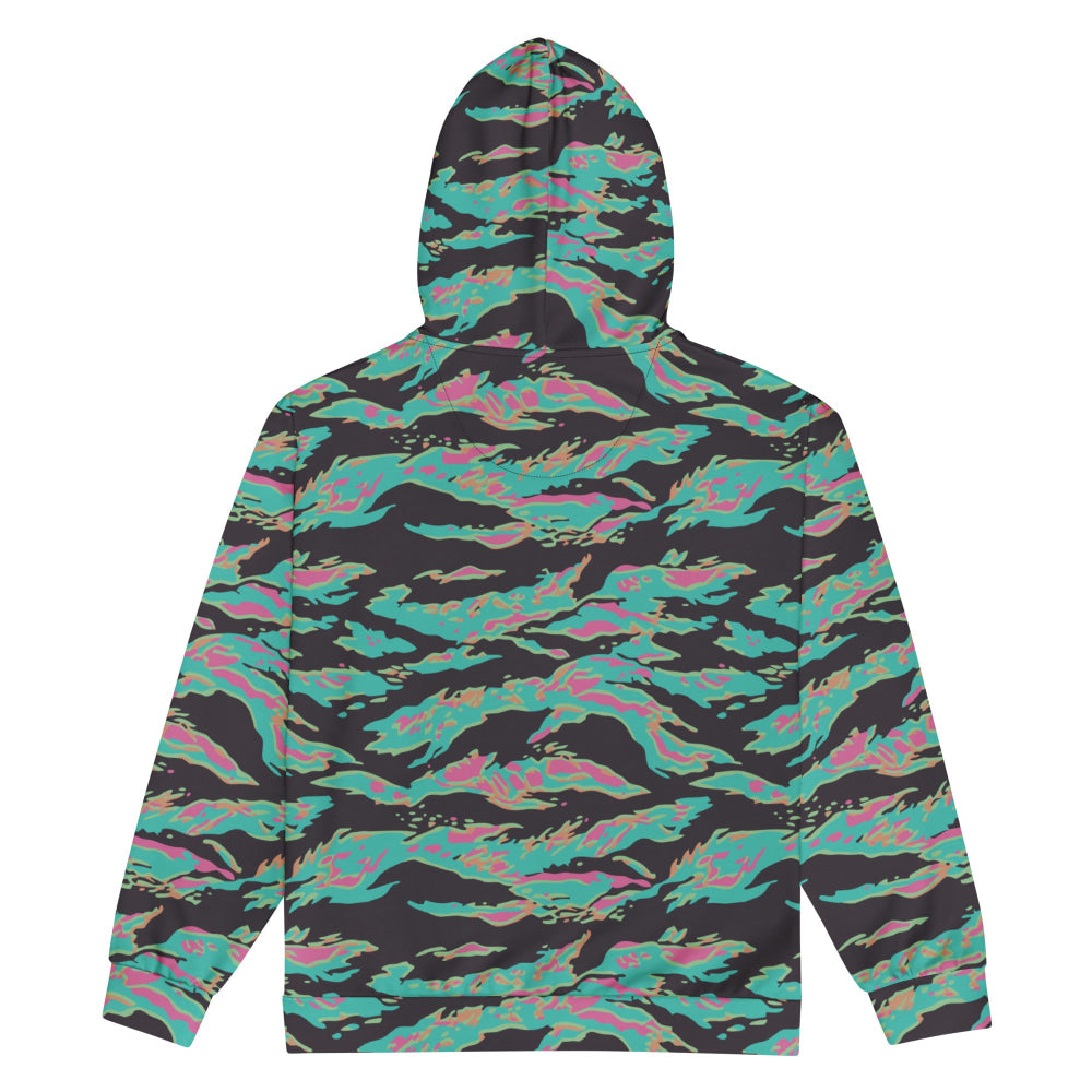 Miami Tiger Stripe CAMO Unisex zip hoodie - Zip Hoodie