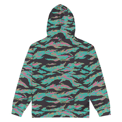 Miami Tiger Stripe CAMO Unisex zip hoodie - Zip Hoodie