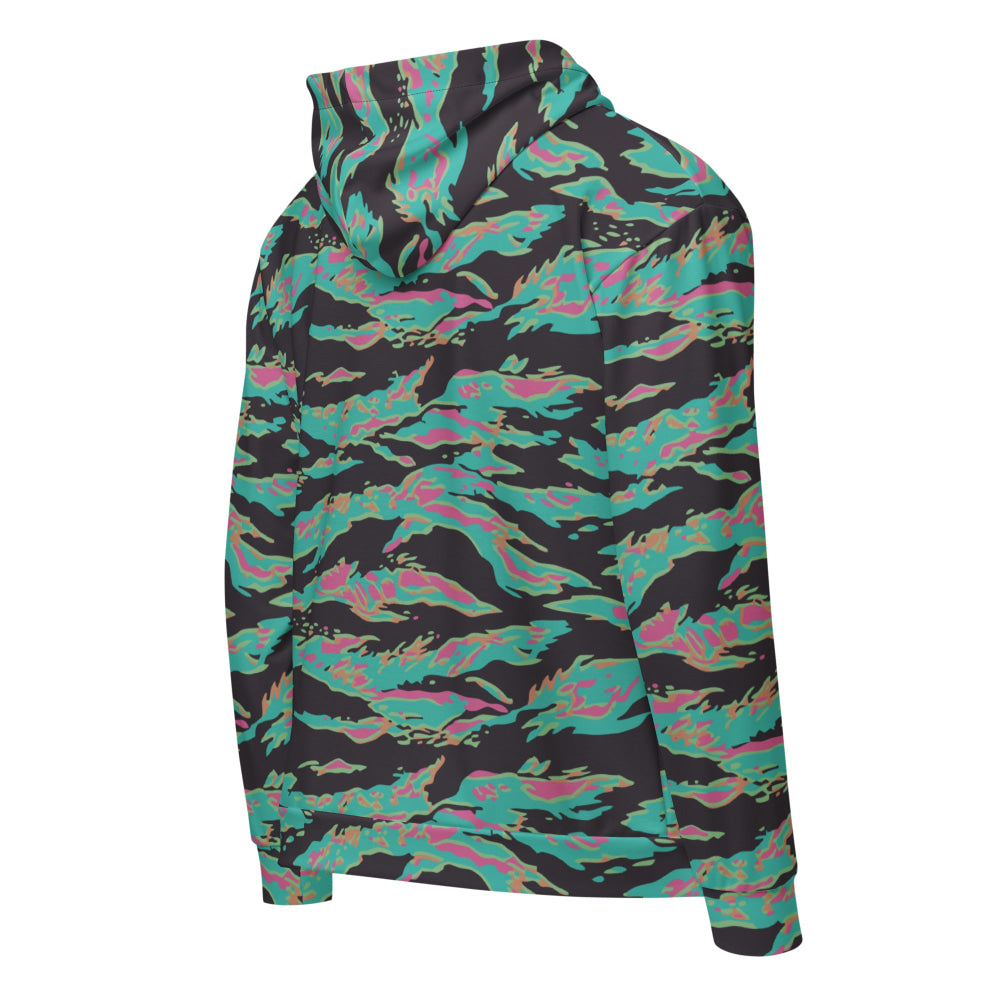 Miami Tiger Stripe CAMO Unisex zip hoodie - Zip Hoodie