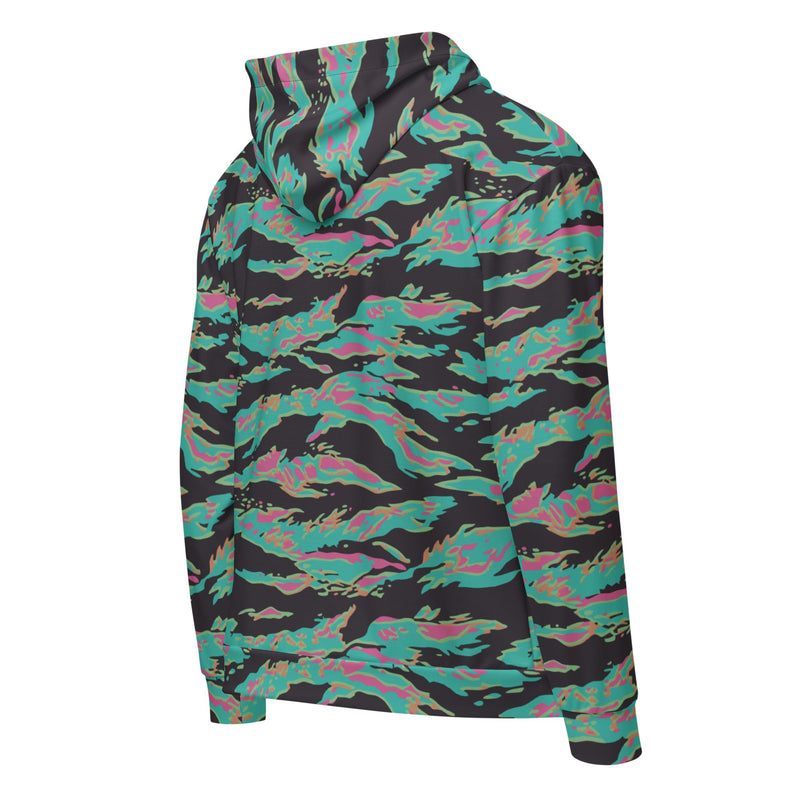 Tiger Stripe Miami CAMO Unisex Zip Hoodie