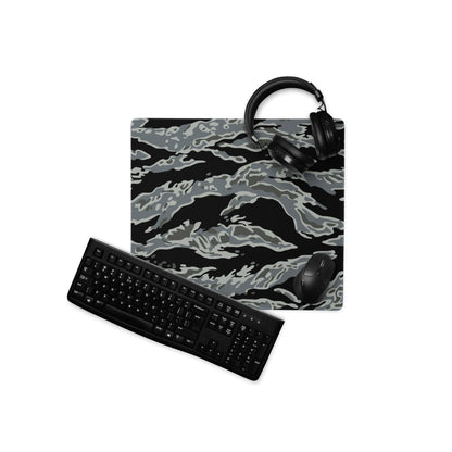 Miami Tiger Stripe Urban Grey CAMO Gaming mouse pad - 18″×16″ - Mouse Pad