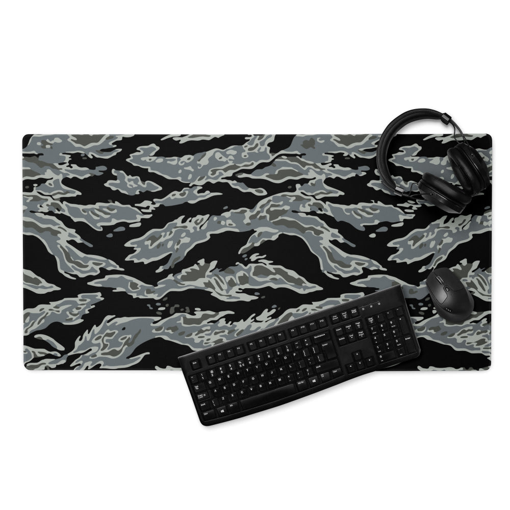 Miami Tiger Stripe Urban Grey CAMO Gaming mouse pad - 36″×18″ - Mouse Pad