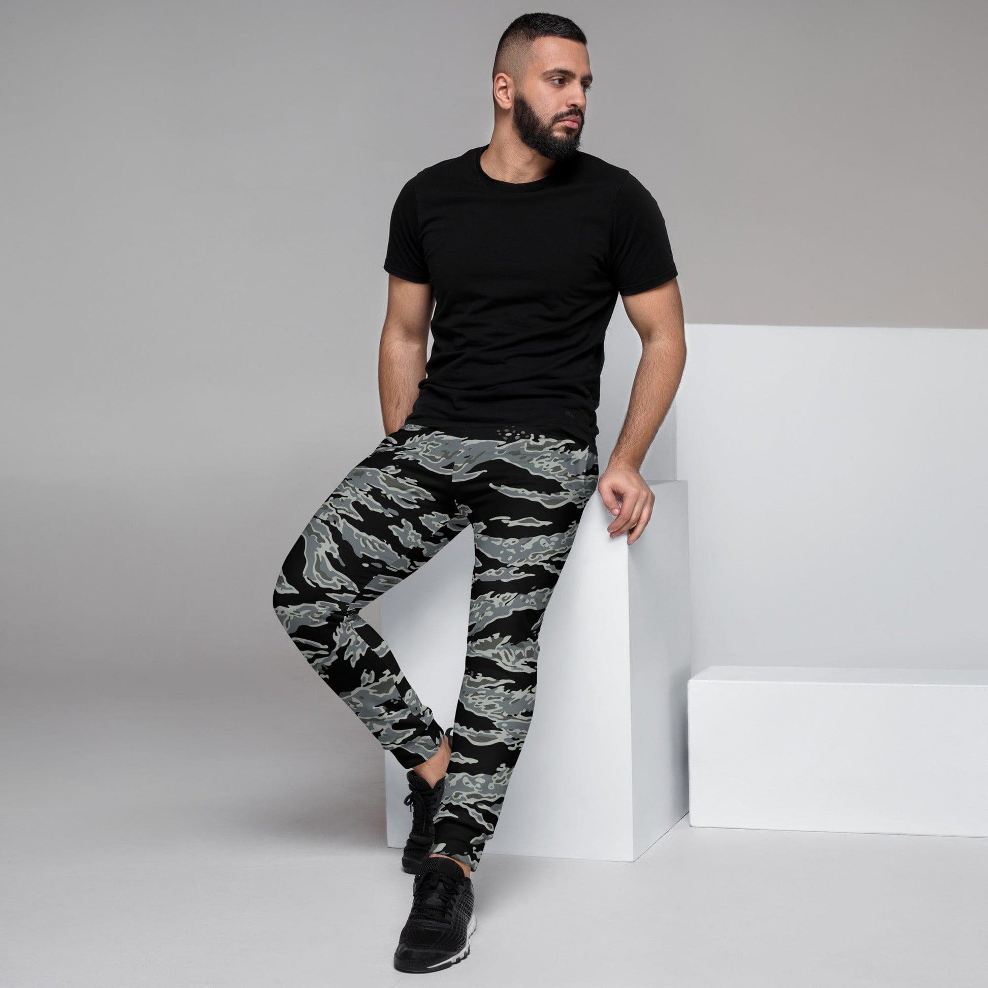 Miami Tiger Stripe Urban Grey CAMO Men’s Joggers - Mens