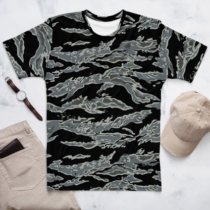 Miami Tiger Stripe Urban Grey CAMO Men’s t-shirt - XS - Mens T-Shirt