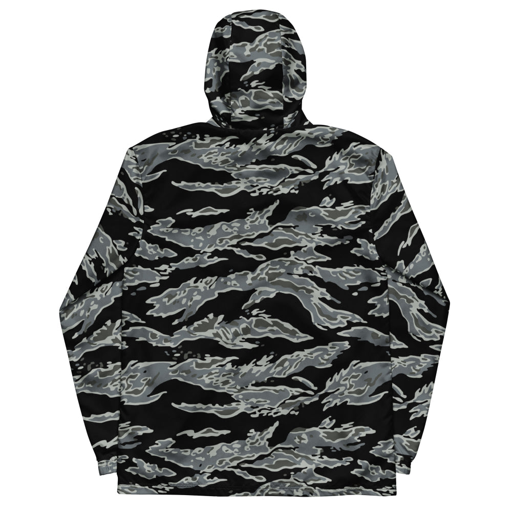 Miami Tiger Stripe Urban Grey CAMO Men’s windbreaker - Mens Windbreaker