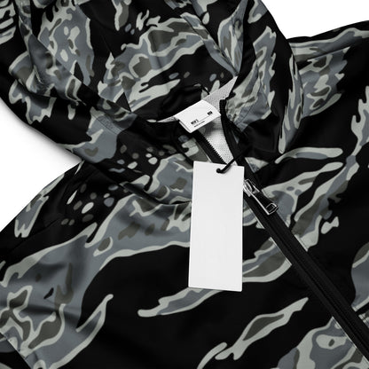 Miami Tiger Stripe Urban Grey CAMO Men’s windbreaker - Mens Windbreaker