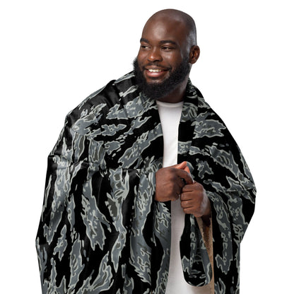 Miami Tiger Stripe Urban Grey CAMO Sherpa blanket - Blanket