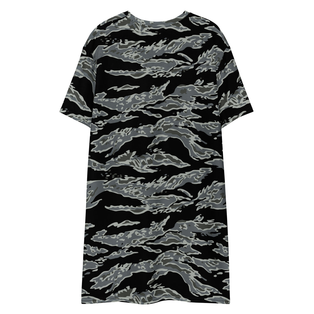 Miami Tiger Stripe Urban Grey CAMO T-shirt dress - Womens T-Shirt Dress