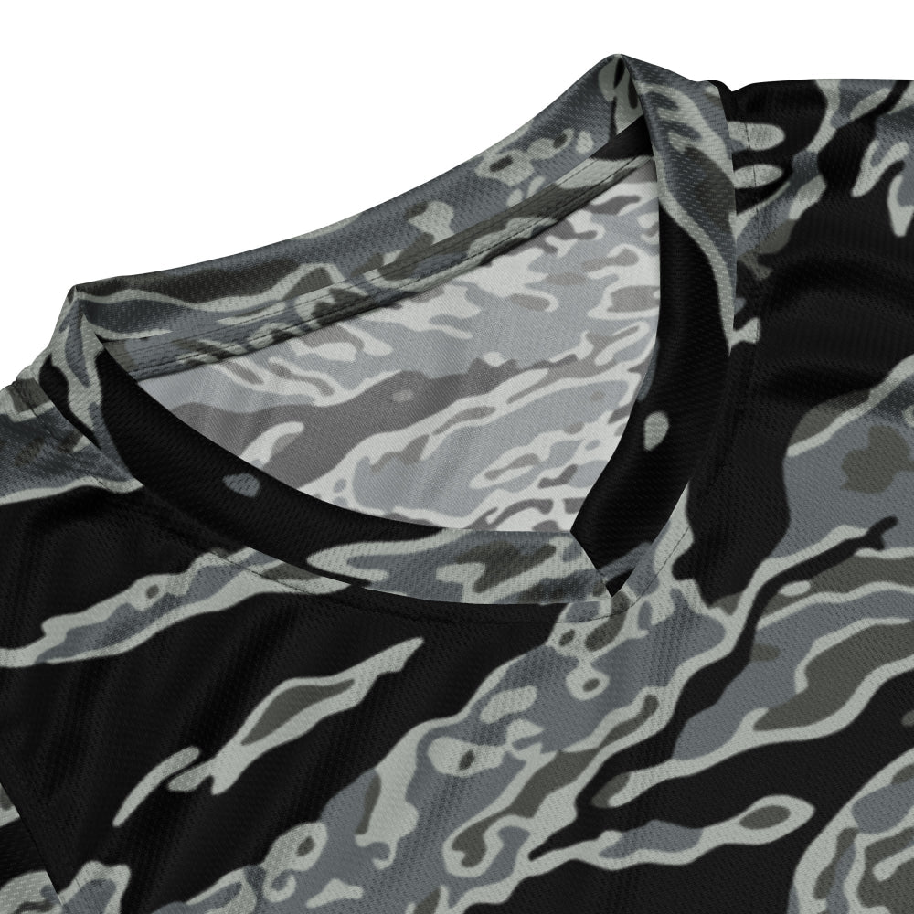 Miami Tiger Stripe Urban Grey CAMO unisex basketball jersey - Unisex Basketball Jersey