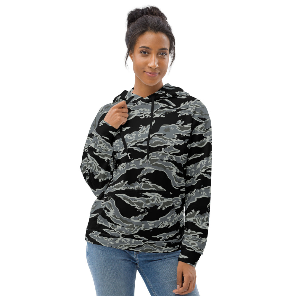 Miami Tiger Stripe Urban Grey CAMO Unisex Hoodie