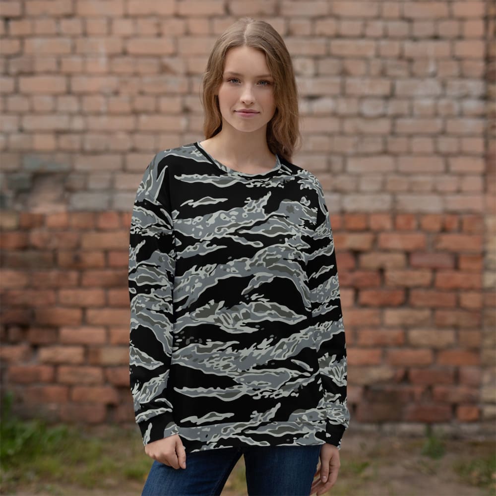 Miami Tiger Stripe Urban Grey CAMO Unisex Sweatshirt