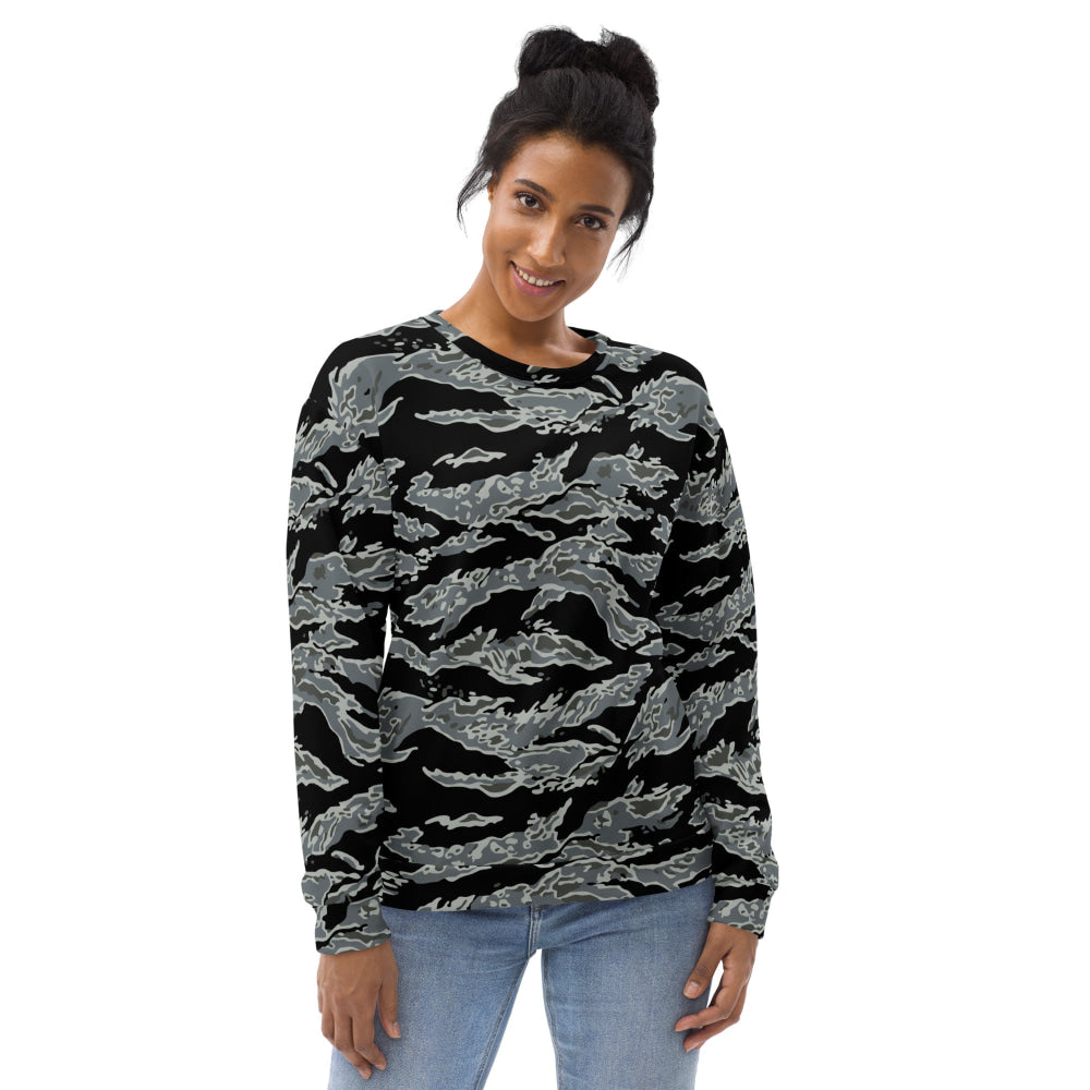 Miami Tiger Stripe Urban Grey CAMO Unisex Sweatshirt