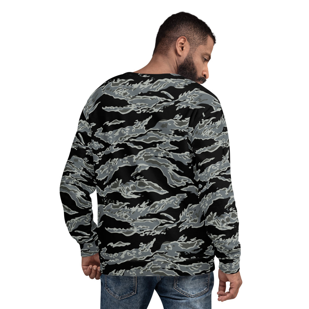 Miami Tiger Stripe Urban Grey CAMO Unisex Sweatshirt