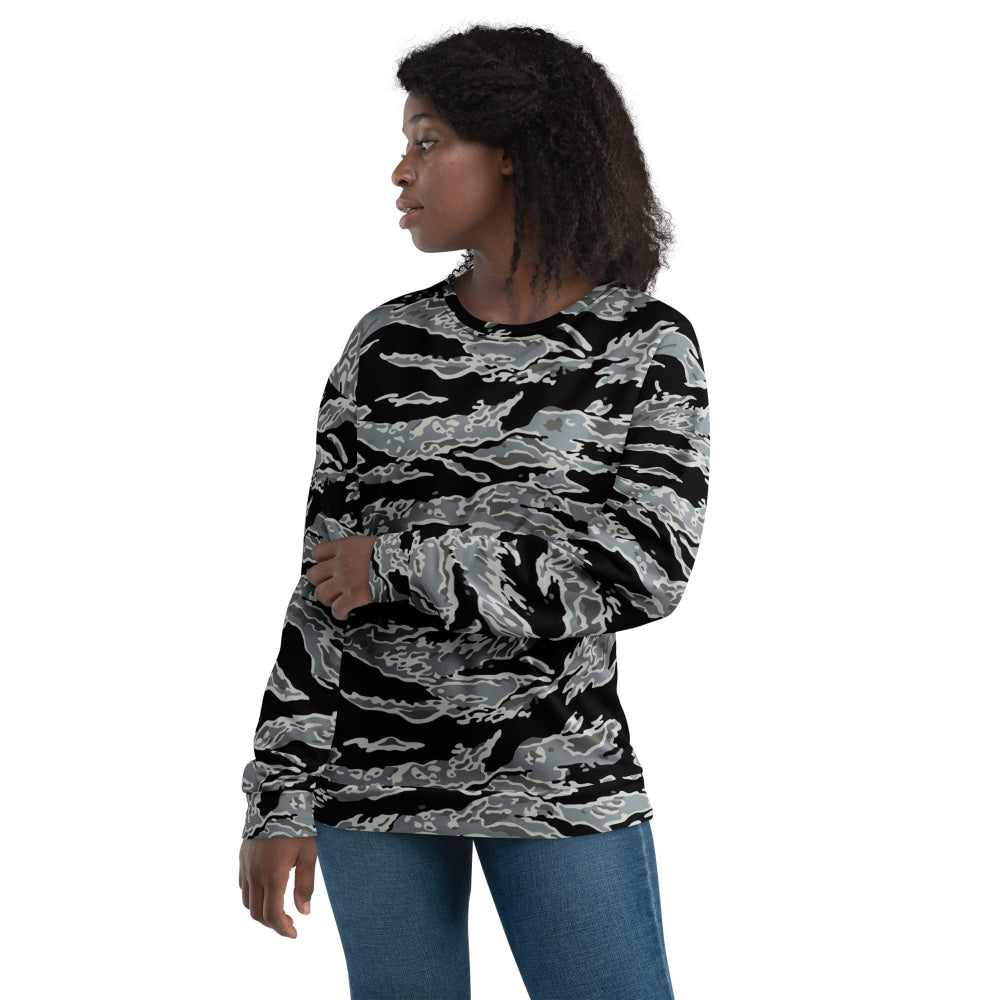 Miami Tiger Stripe Urban Grey CAMO Unisex Sweatshirt