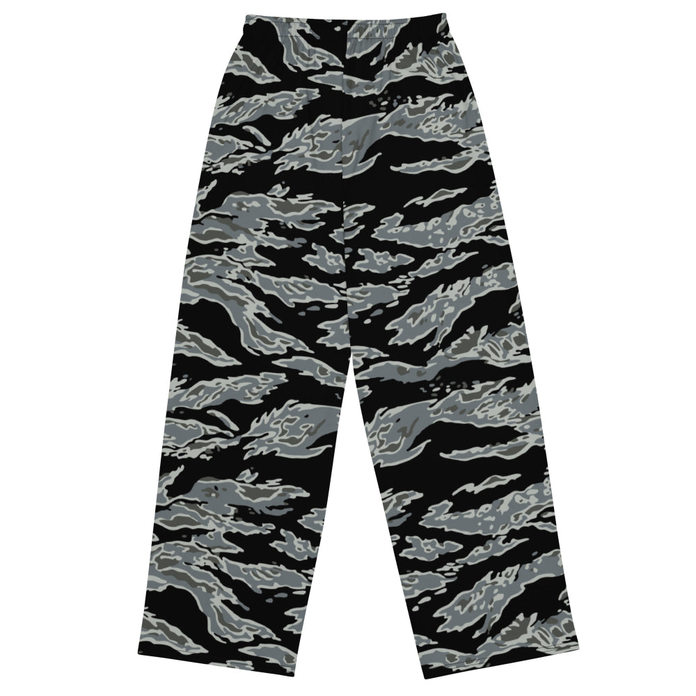 Miami Tiger Stripe Urban Grey CAMO unisex wide-leg pants - Unisex Wide-Leg Pants