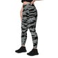 Miami Tiger Stripe Urban Grey CAMO Women’s Leggings with pockets