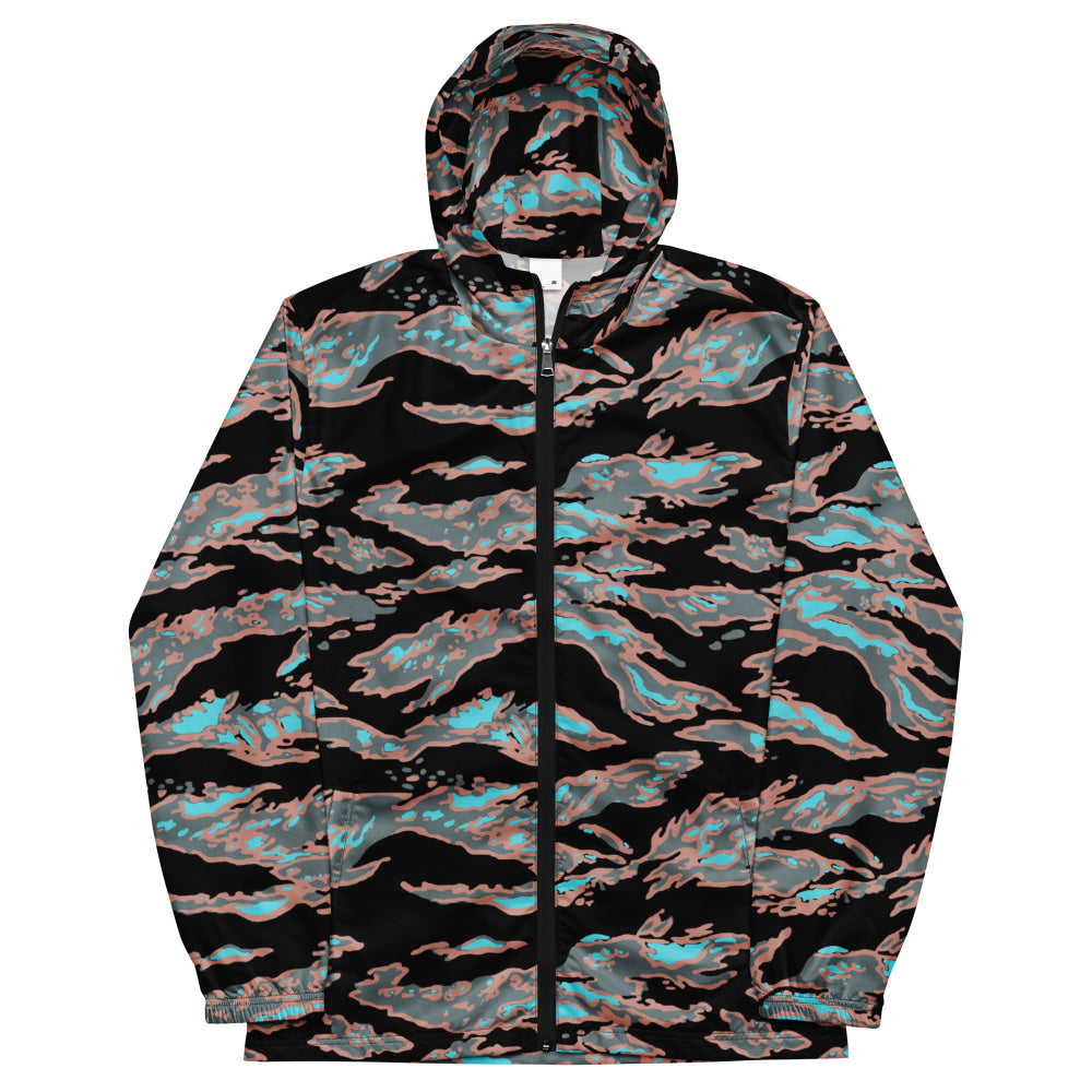 Miami Tiger Stripe Urban CAMO Men’s windbreaker - Mens Windbreaker