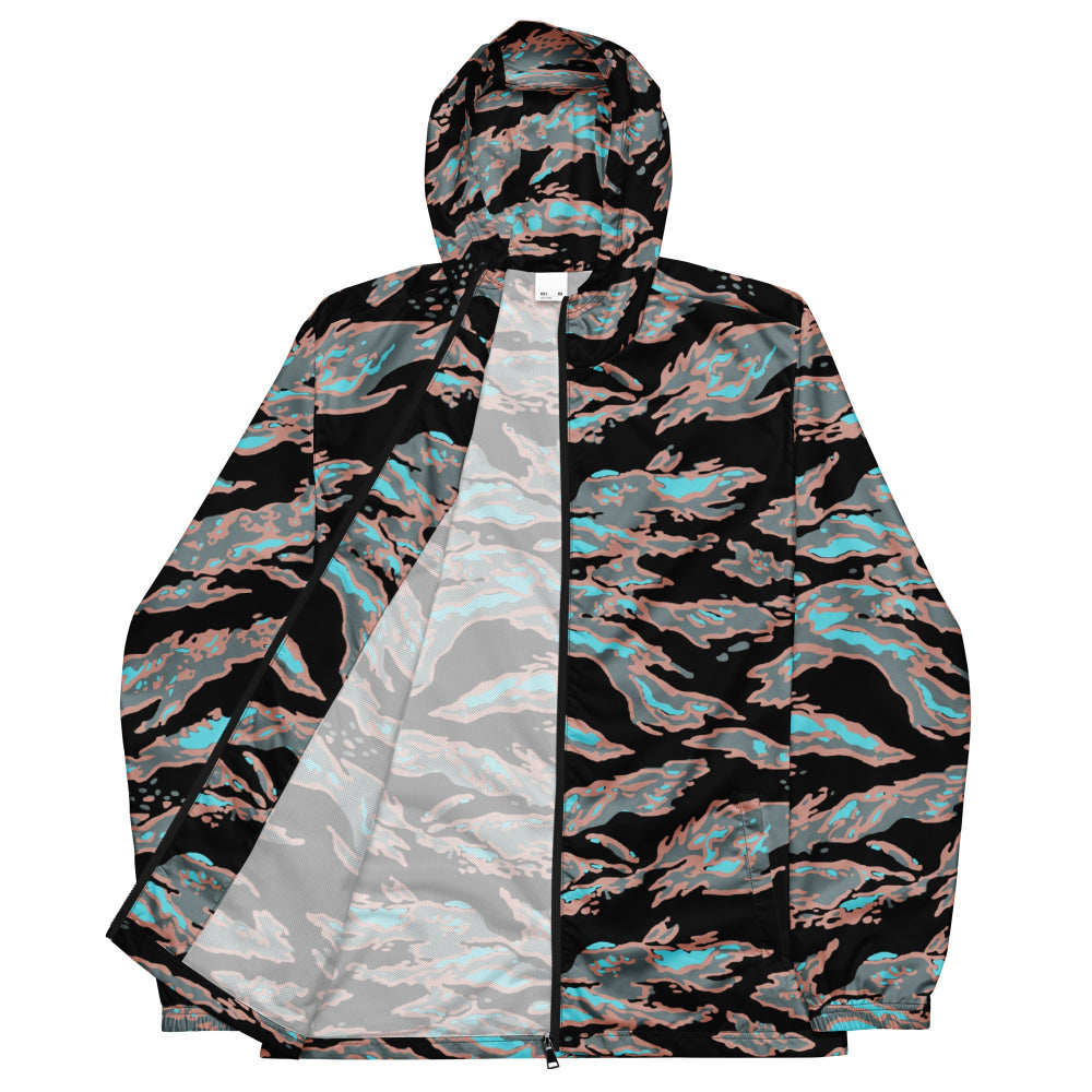 Miami Tiger Stripe Urban CAMO Men’s windbreaker - Mens Windbreaker