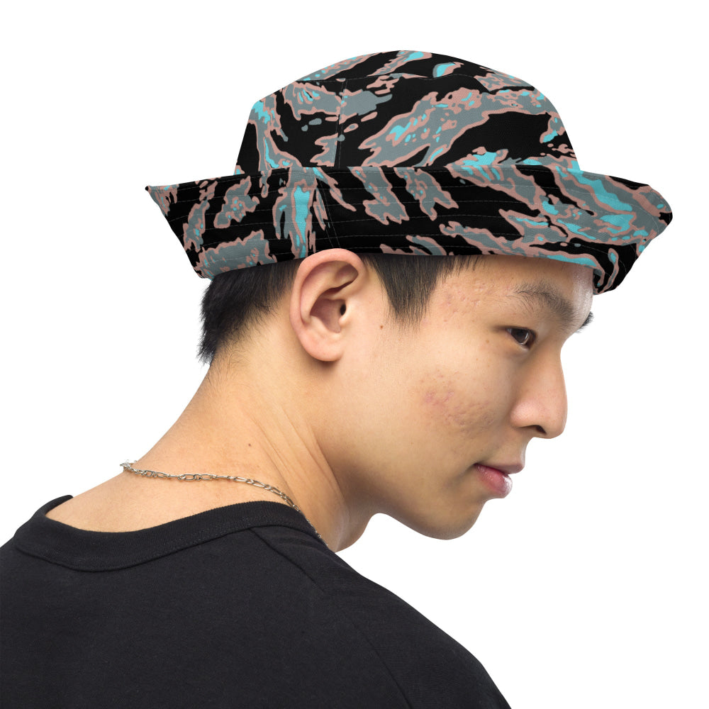 Miami Tiger Stripe Urban CAMO Reversible bucket hat - Bucket Hat