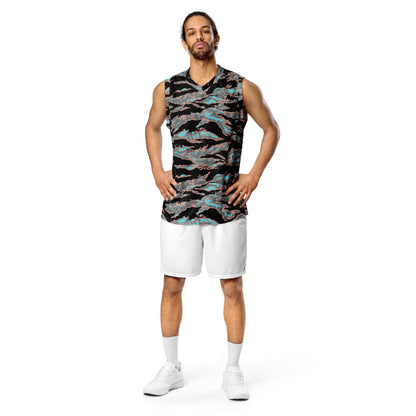 Miami Tiger Stripe Urban CAMO unisex basketball jersey - Unisex Basketball Jersey