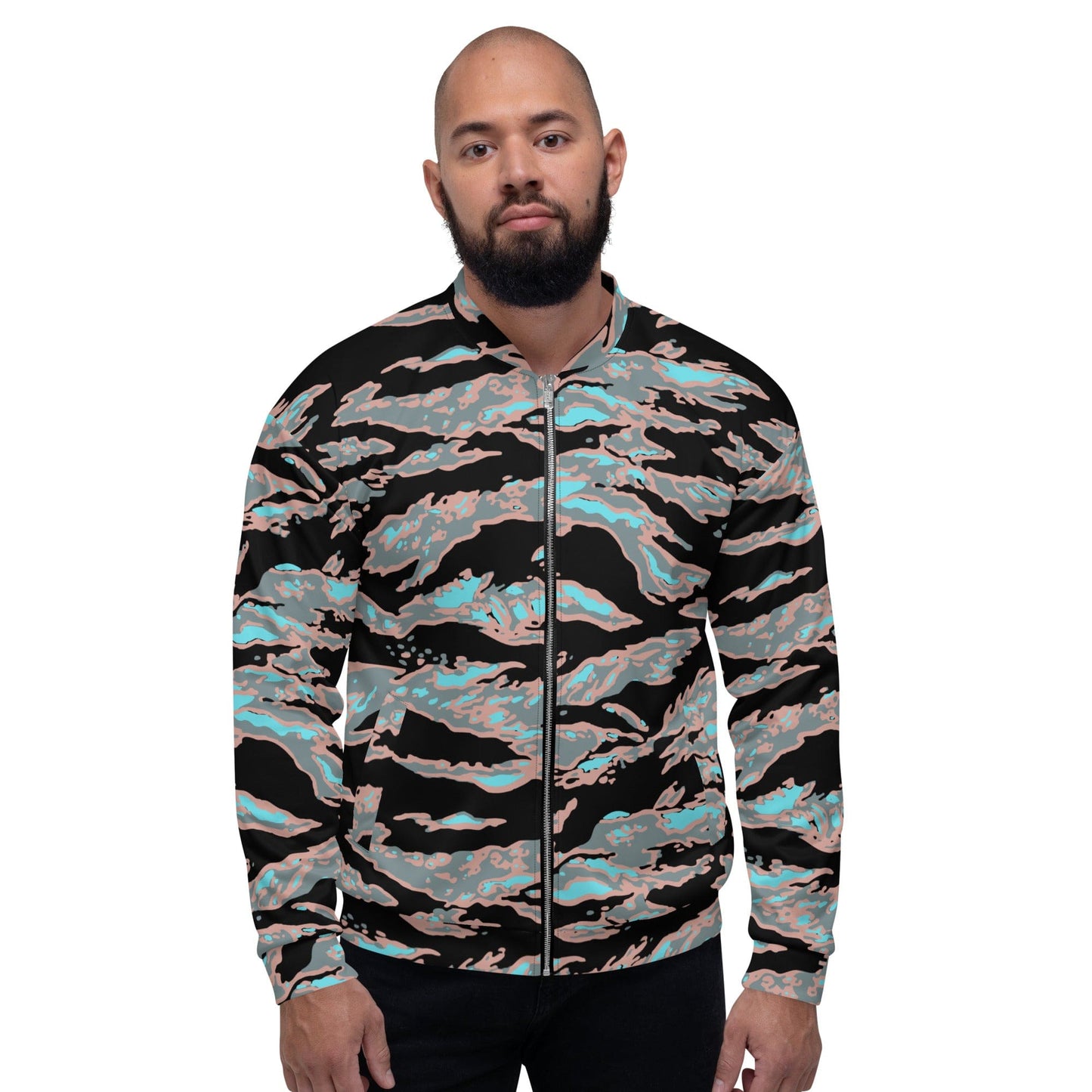 Miami Tiger Stripe Urban CAMO Unisex Bomber Jacket