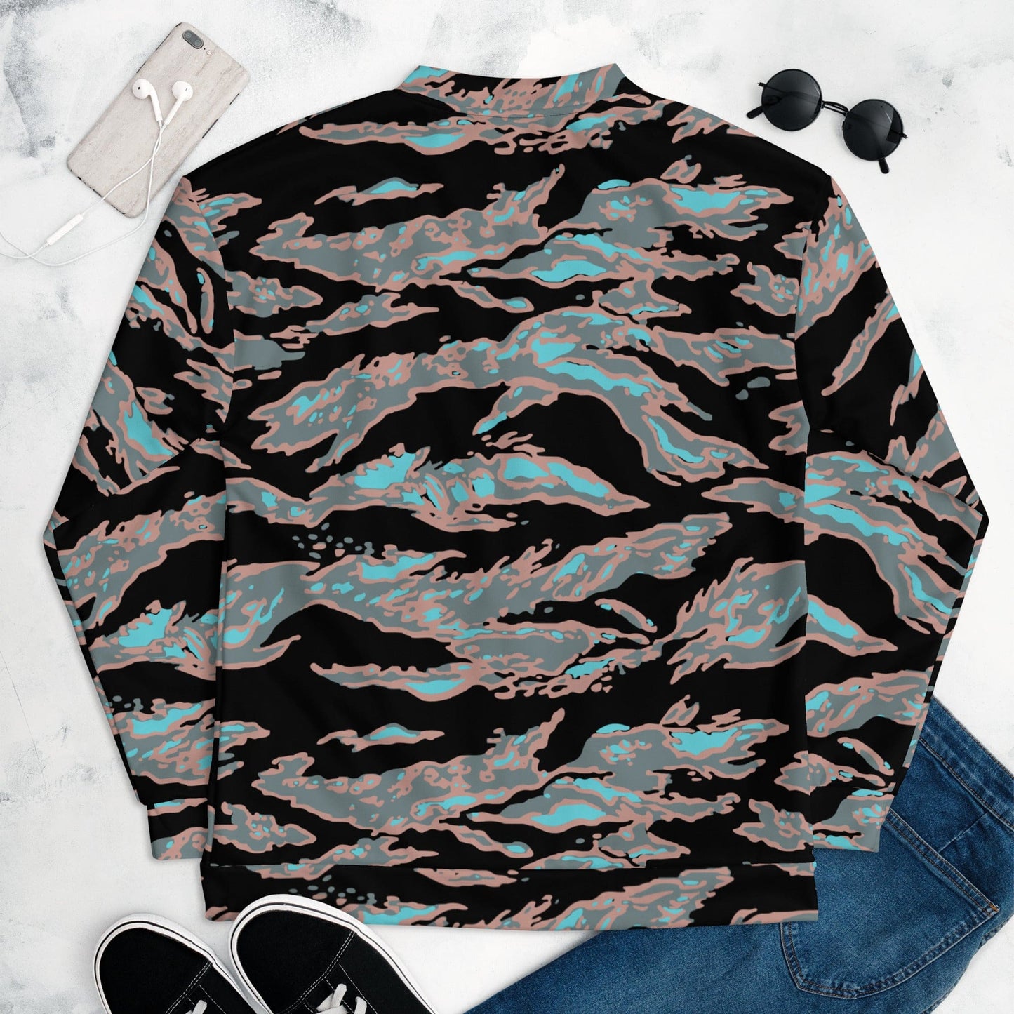 Miami Tiger Stripe Urban CAMO Unisex Bomber Jacket