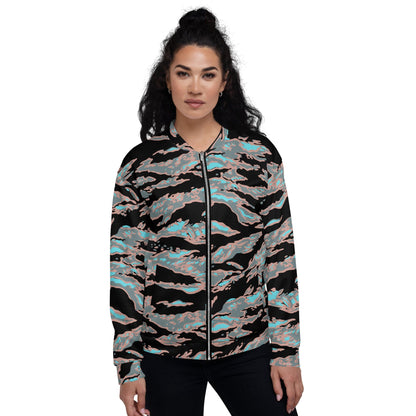 Miami Tiger Stripe Urban CAMO Unisex Bomber Jacket