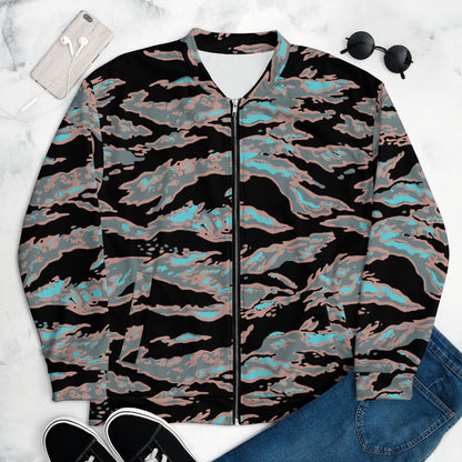 Miami Tiger Stripe Urban CAMO Unisex Bomber Jacket - XS