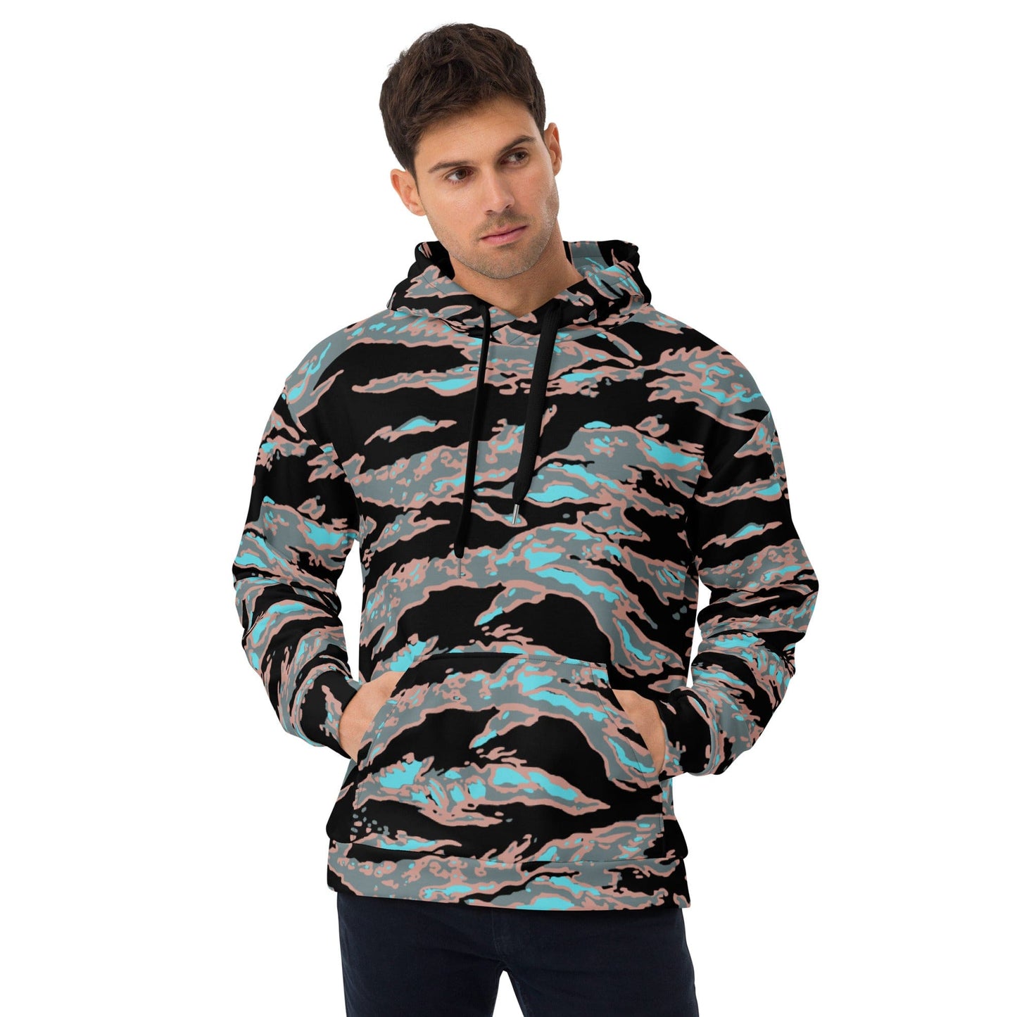 Miami Tiger Stripe Urban CAMO Unisex Hoodie - 2XS