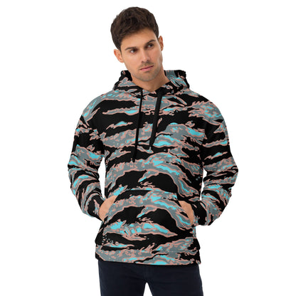 Miami Tiger Stripe Urban CAMO Unisex Hoodie - 2XS