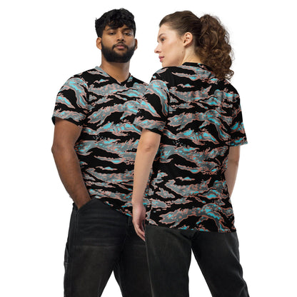 Miami Tiger Stripe Urban CAMO unisex sports jersey - 2XS - Unisex Sports Jersey