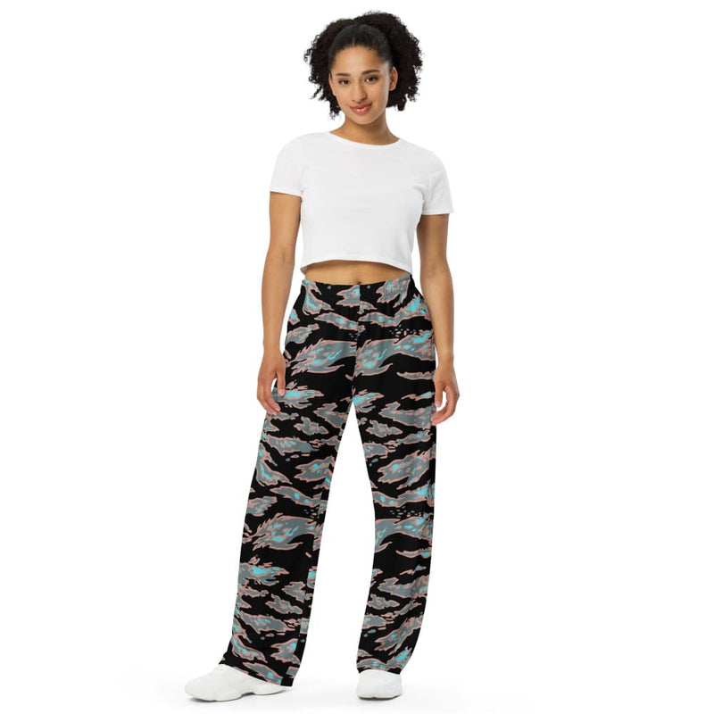 Miami Tiger Stripe Urban CAMO unisex wide-leg pants